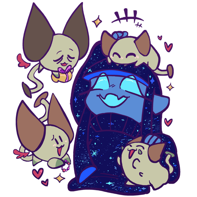 Cosmic's Super Secret Friends! A fun little reference to Cosmic and the Adopt-a-Planet Protocol's true ending. Created March 2nd, 2025.