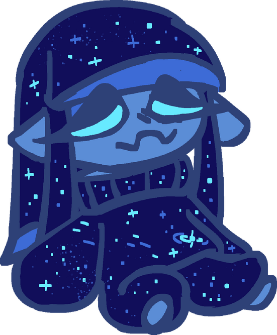 Snoozing Cosmic... Imagery made for merchandising (key chains, prints, things people can purchase). Created March 25th, 2025. Not currently available :[