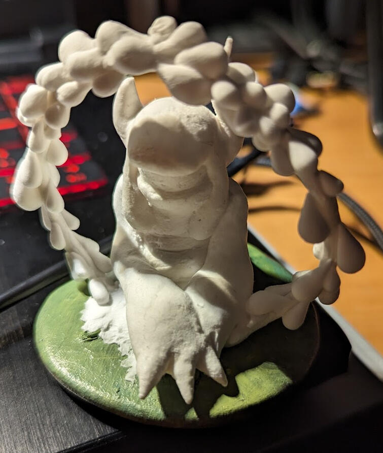 uncoated clay model of Going at a Snail's Pace