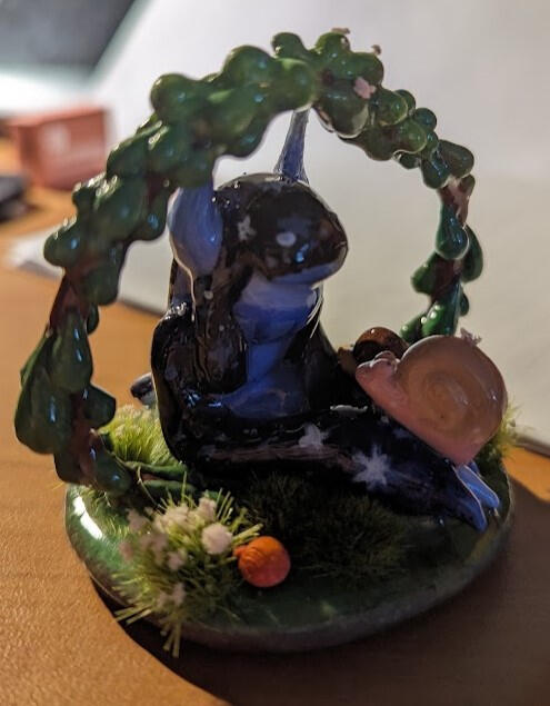 3/4 view of Going at a Snail's Pace