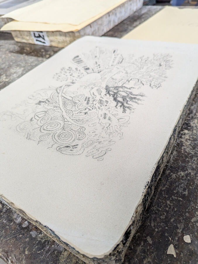 Closeup of Endless Growth.