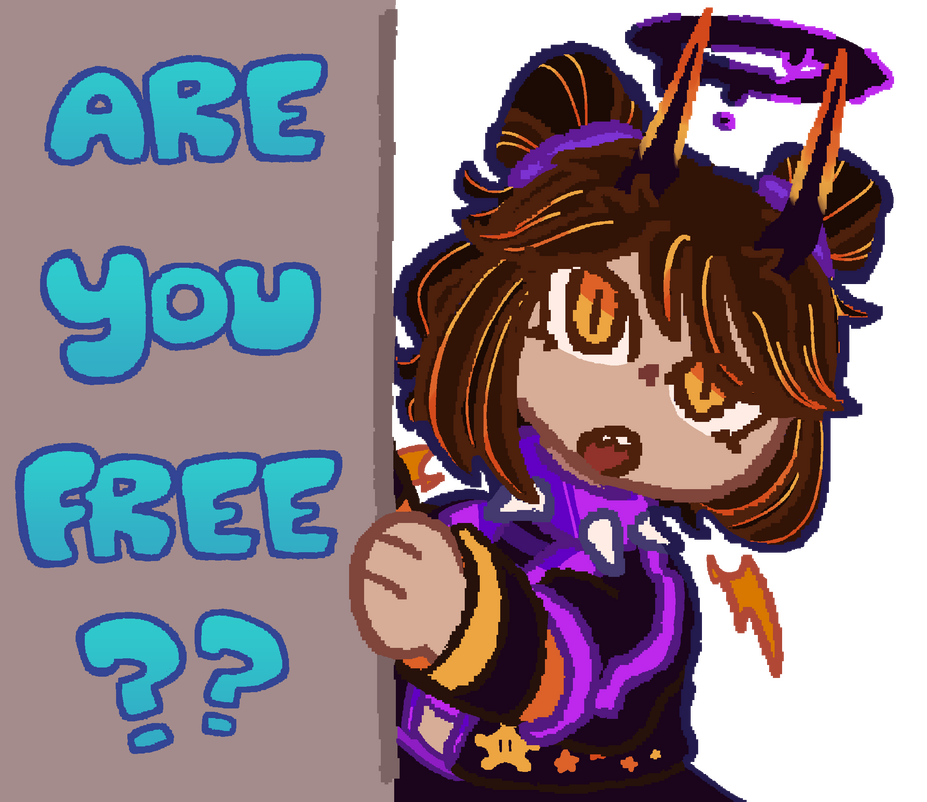 One of a series of LINE stickers featuring Cosmic and the friends she meets along the way. Featured for wave one is Pyrite, an imp who loves organizing and hosting pranks! Created December 28th, 2025.